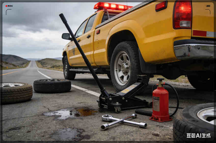 陈巴尔虎旗爆胎道路救援-汽车换轮胎